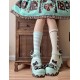 Sheep Puff Chocolate Platform Shoes(Limited Pre-Order/5 Colours/Full Payment Without Shipping)